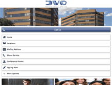 Tablet Screenshot of denvervirtualoffices.com
